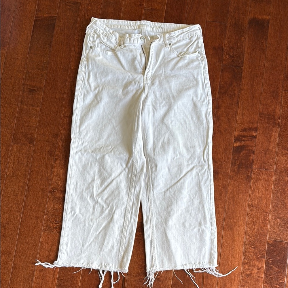 Old Navy White Wide Leg Jeans
